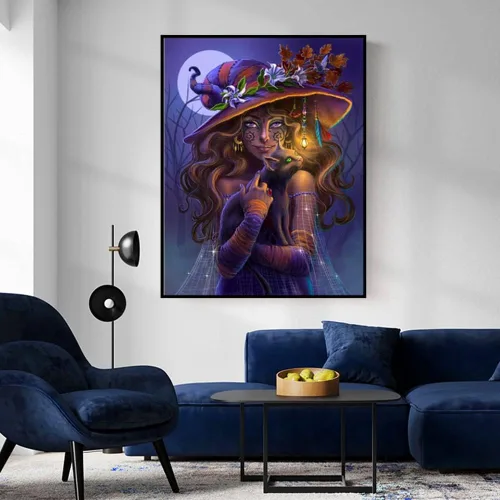 Miniatura 4 de MMAHD Kits de pintura de diamantes para adultos, bricolaje 5D redondo, arte de diamantes de diosa, perfecto para relajación y decoración de pared