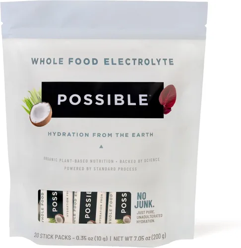 Possible Electrolito de alimentos integrales, apoyo de rehidratación con potentes antioxidantes, apoya el metabolismo muscular saludable, mezcla de