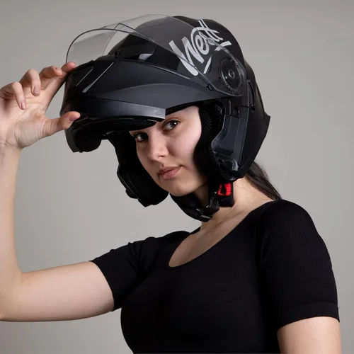 Miniatura 7 de Westt Cascos modulares para motocicleta - Casco integral para motocicleta con visera doble abatible, aprobado por DOT, Casco para hombres y mujeres