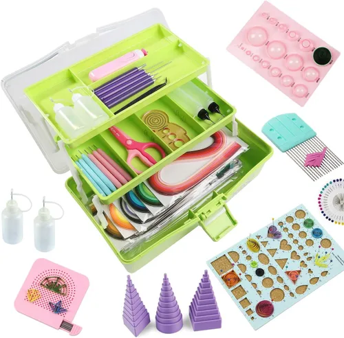 Miniatura 9 de Kits de Quilling - Herramientas y suministros Quilling,Engarzadora de papel,Papel Quilling