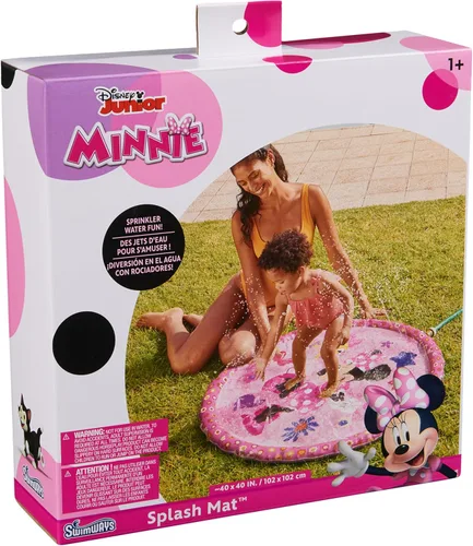 Miniatura 5 de SwimWays Alfombrilla de salpicaduras de Minnie Mouse, almohadilla de salpicaduras para niños, juguetes al aire libre, suministros de fiesta