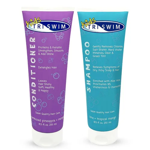Miniatura 4 de TRISWIM Champú perfumado para niños, cuidado del cabello después del nadador, eliminación de cloro, síntomas de caspa y alivio del cuero cabelludo