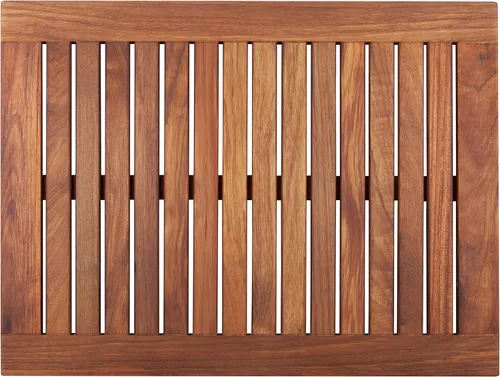 Nordic Style - Tapete de ducha y baño de teca prémium para uso en interiores y exteriores, plataforma de madera antideslizante para spa, sauna,