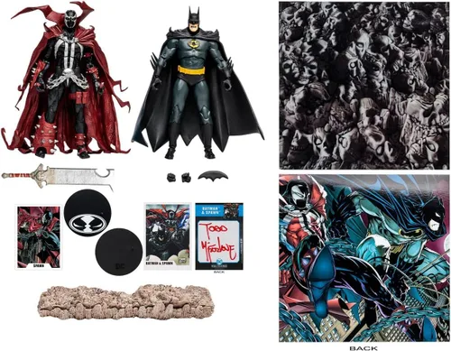 Miniatura 2 de McFarlane Toys DC Multiverse Batman & Spawn - Figura de acción autografiada de 7 pulgadas, paquete de 2