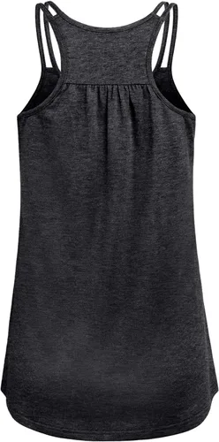 Miniatura 2 de Hibelle Camiseta sin mangas para mujer con cuello redondo y espalda cruzada