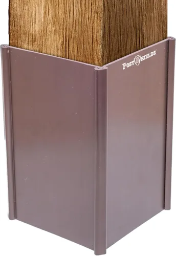Miniatura 7 de Post Shields Protector de postes de 6 x 6 pulgadas – Se adapta a postes estándar de madera o metal de 5.5 x 5.5 pulgadas – 6 pulgadas de alto