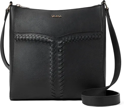 Miniatura 7 de Telena Monederos cruzados para mujer, de piel vegana, de moda, con correa ajustable para guitarra