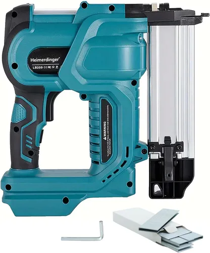 Clavadora inalámbrica de clavos brad de 2 pulgadas compatible con batería Makita de 18V, pistola de clavos y grapas 2 en 1 18GA con 1000 clavos para