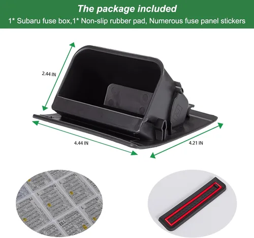 Miniatura 6 de PIMCAR Caja de fusibles, contenedor de monedas, bandeja de almacenamiento interior para Subaru Impreza XV Crosstrek Forester Legacy Outback WRX STI