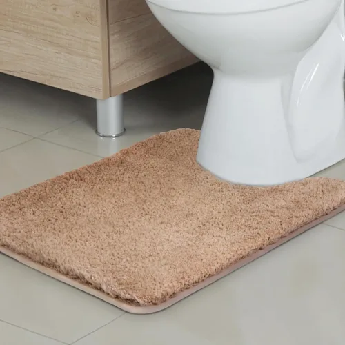 Miniatura 22 de TECHMILLY Alfombras Corredoras de Baño Super Suaves Peludas, Alfombras de Baño de Microfibra Gruesas Antideslizantes Absorbentes, Tapete de Baño