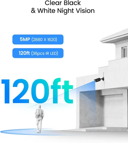 Miniatura 4 de ZOSI Sistema de cámara de seguridad PoE 4K para exteriores, NVR PoE de 8 canales (16 canales expandibles) con disco duro de 2 TB, 8 cámaras IP