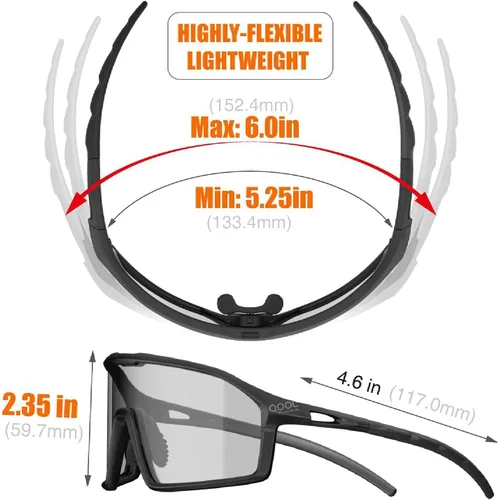Miniatura 5 de Living out your qool time Gafas de sol polarizadas para ciclismo para mujeres y hombres, golf, correr, voleibol, MTB y deportes al aire libre