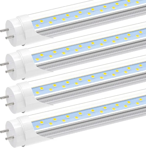 Miniatura 9 de JESLED T8 - Bombillas LED tipo A+B de 4 pies, 24 W, 3000 lúmenes, 5000 K, luz blanca diurna, Plug and Play o derivación de lastre, repuesto de tubo