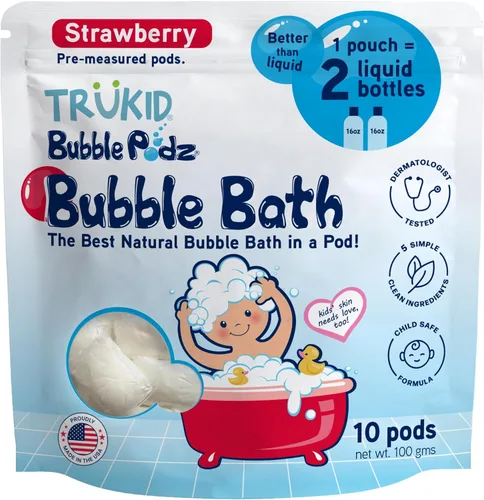 Miniatura 32 de TruKid Bubble Podz - Baño de burbujas para niños, niños pequeños y bebés, bomba de baño suave y refrescante sin lágrimas para piel sensible