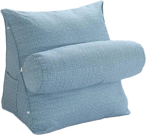 Miniatura 8 de Cojín triangular de cuña para cama, almohada de cuña para dormir, reflujo ácido, embarazo, respaldo ajustable para cama, almohadas de lectura