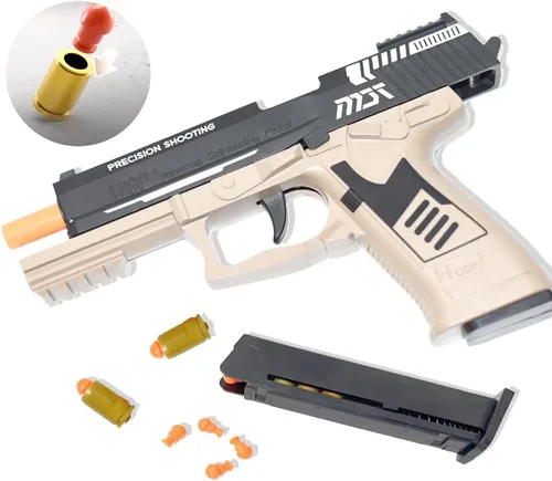 Miniatura 2 de Dreamplay Balas de juguete de repuesto, 100 balas y 6 accesorios de pistola de juguete de concha