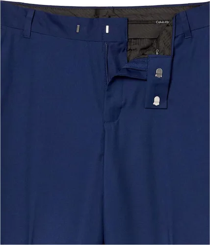 Miniatura 7 de Calvin Klein Boys Flat Bi-Stretch Dress Pant Straight Leg Fit Hemmed Bottom Belt Loops Functional Front Pockets