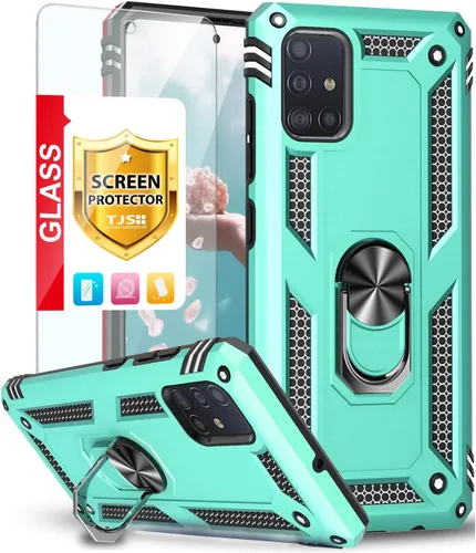 Miniatura 11 de TJS Funda para teléfono compatible con Samsung Galaxy A71 5G/A91/M80s (no compatible con Galaxy A71 4G/Verizon Galaxy A71 5G UW), con protector