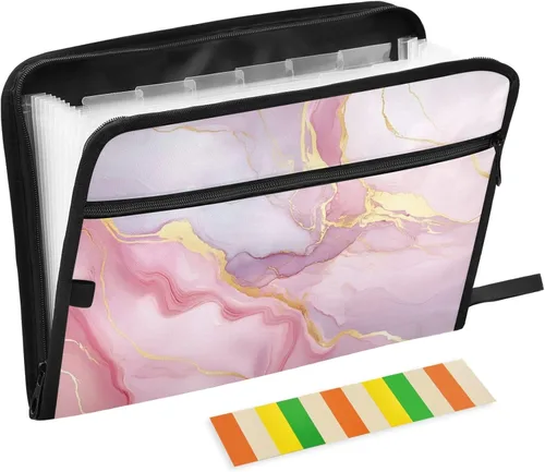 Miniatura 28 de Gredecor 13 Pockets File Folder Organizer A4/Letter Water Resistant Document Bag with Zipper Filing Folder Expanding File Pouch Storage for School