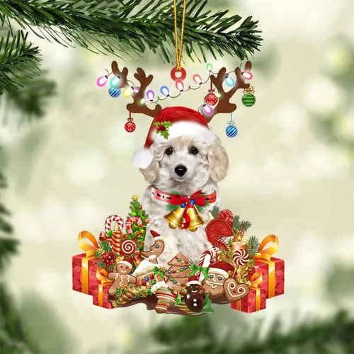Miniatura 62 de Nazenti Adorno de Navidad personalizado de reno de Alaskan Malamute – Adorno de perro personalizado para amantes de las mascotas, acrílico plano