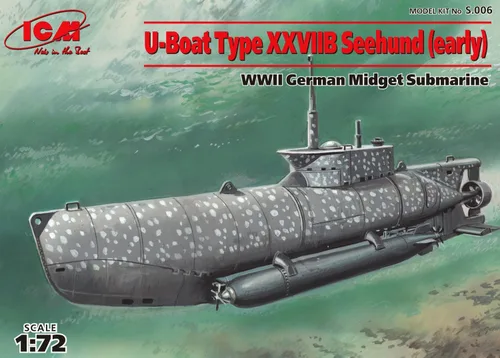 Miniatura 4 de ICM Modelos Early U-Boot Type XXVIIB Seehund Kit de construcción