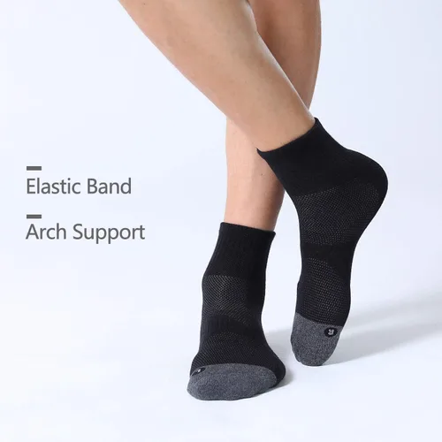 Miniatura 3 de FITRELL Paquete de 6 calcetines deportivos acolchados para hombre, calcetines deportivos para correr, 7-99-1212-15
