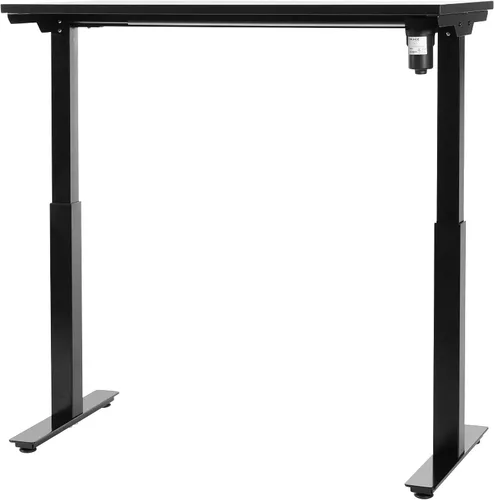 Miniatura 9 de Office Star Prado - Mesa motorizada de altura ajustable de 4 pies con control de memoria programable de 4 posiciones, parte superior negra y base