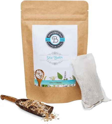 Birds & Bees Teas - Sales de baño y baño de hierbas Sitz - 8 sobres