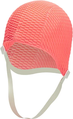 Miniatura 9 de Sporti Gorro de Natación de Burbujas, Gorro de Baño de Protección para Mujeres, Agarre Interior Antideslizante, Hecho de Látex/Goma y Mantiene