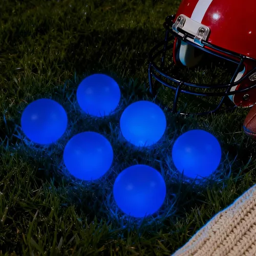 Miniatura 4 de Deekin Bolas de hockey callejero de 8 pulgadas que brillan en la oscuridad, pelotas deportivas para interiores y exteriores