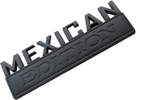 Miniatura 3 de 1 pieza emblema insignia calcomanía edición mexicana grande de 7" bandera de automóvil calcomanía militar de repuesto para F150 F250 F350 Chevy Negro
