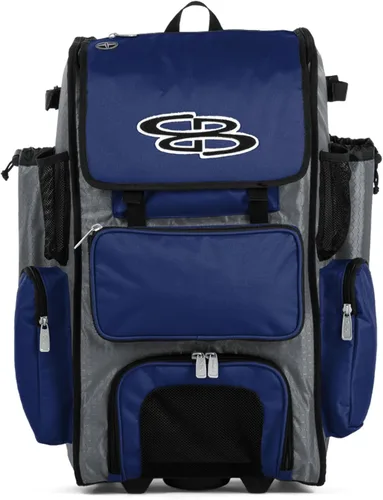 Miniatura 52 de Boombah Rolling Superpack - Bolsa para equipo de béisbol/sóftbol, varios colores, mango telescópico y capacidad para 4 murciélagos, versión