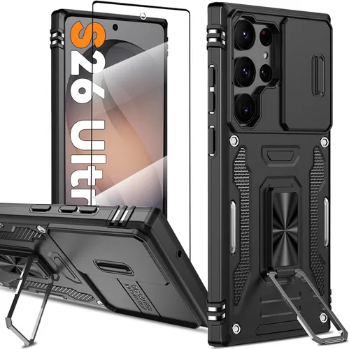 Miniatura 75 de Funda magnética para Samsung Galaxy Note 20 Ultra con soporte de anillo [con protector de pantalla] [Compatible con carga inalámbrica MagSafe] Funda