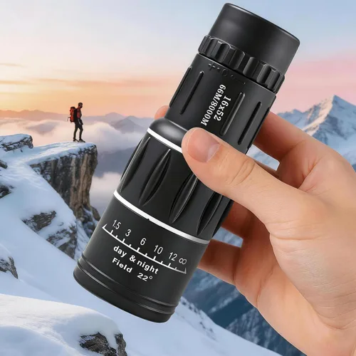 Miniatura 2 de Telescopio monocular de 16 x 52 de alta potencia para adultos, monocular prisma compacto con lente HD para observación de aves, senderismo, viajes