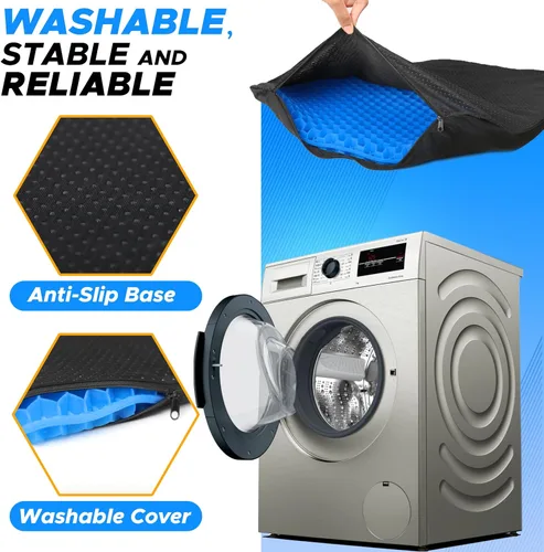 Miniatura 7 de EcoNour Cojín de asiento de gel para sentarse prolongadamente – Azul Cojín de gel de panal de doble capa para silla de oficina, coche y silla