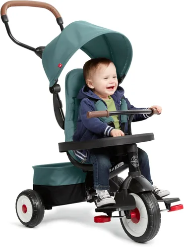 Miniatura 11 de Radio Flyer Stroll 'N Trike 4 en 1, cochecito convertible a triciclo para niños pequeños de 1 a 5 años, crece con tu hijo Negro