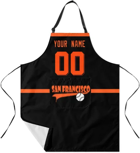 Miniatura 22 de ANTKING Custom Apron with Pocket Custom Any Name and Any Number Gifts for Dad Men Fans