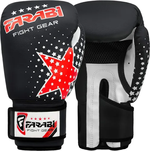 Miniatura 7 de Farabi Sports Guantes de boxeo para niños, 6 onzas, guantes de boxeo para jóvenes, MMA, Muay Thai, guantes de boxeo para niños, lo mejor