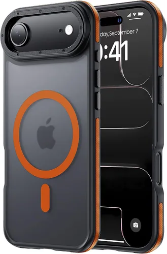 Miniatura 121 de Tigowos Magnetic Guardian - Funda diseñada para iPhone 11 Pro [probada en caídas de grado de 10 pies y compatible con MagSafe] Funda delgada Negro