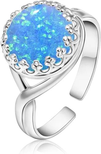 Miniatura 34 de 925 Sterling Silver Gemstone Rings for Women - Anniversary Rings for Women - Sterling Silver Rings for Women - Dainty Sterling Silver Rings