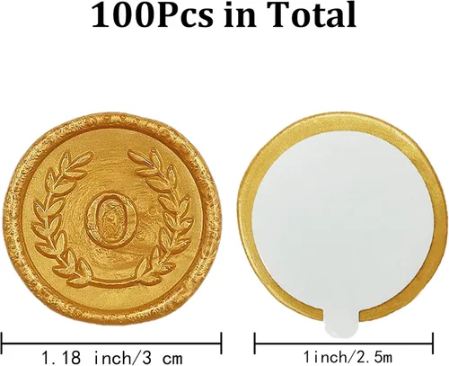 Miniatura 2 de 100 calcomanías adhesivas de cera con letra O, hechas a mano, sin necesidad de sellar, rasgar y usar calcomanías de cera para invitaciones de boda
