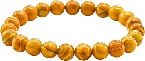Miniatura 843 de Amazing Gemstone Pulsera de cristal para mujeres y hombres, pulsera de cristal curativo de protección, pulsera elástica con cuentas de piedras