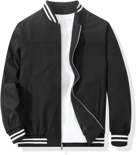Chaqueta bomber para hombre, casual, elegante, ligera, cortavientos, primavera, otoño, chaquetas de moda