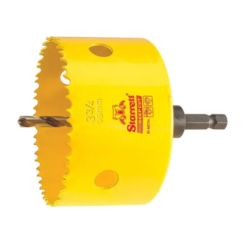 Miniatura 32 de Starrett DCH0136-G - Sierra perforadora bimetálica de corte profundo con dientes HSS resistentes a la abrasión - Ideal para cortar metal, acero