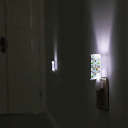 Miniatura 6 de Luz nocturna de camión de dibujos animados, luces nocturnas LED enchufables, lámpara con sensor automático del atardecer al amanecer