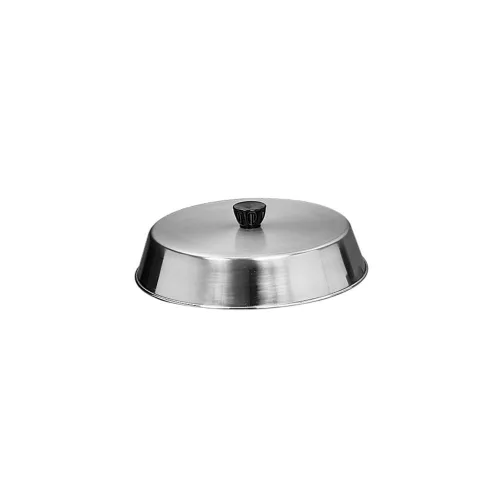 Miniatura 6 de American METALCRAFT, Inc. American Metalcraft BA840S - Cubierta redonda de acero inoxidable de 8 pulgadas con perilla, 2 pulgadas de alto