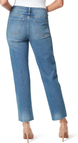 Miniatura 3 de Jessica Simpson Jeans de pierna recta desgastados de tiro alto para mujer