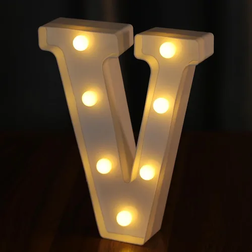 Miniatura 41 de Letras Iluminadas, Luces de Letras LED 26 del Alfabeto, Letra Iluminada Decorativa, Letras de Marquesina LED que Funcionan con Pilas para Fiesta
