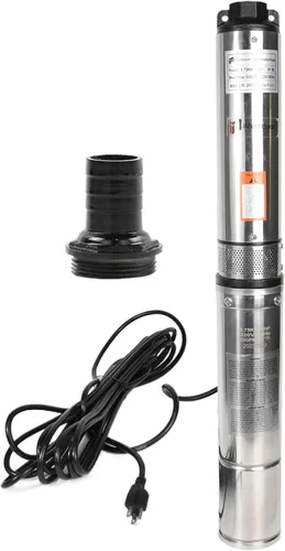 Miniatura 7 de Bomba Sumergible de Pozo Profundo con Caja de Control 1HP 115V Bomba de Pozo Sumergible Bomba de Agua Sumergible Acero Inoxidable 33 GPM, Elevación