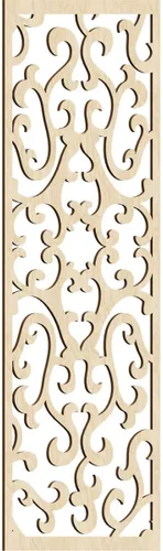 Miniatura 144 de Smithfield Paneles de pared decorativos de madera con calado, 13 3/8 pulgadas de ancho x 34 3/8 pulgadas de alto x 3/8 de alto, roble rojo rojo
